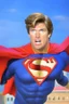 Placeholder: tucker carlson as superman on air