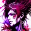 Placeholder: beautiful punk girl, hyper detailed, hyperdetailed, intricately detailed, illustration by <Yoji Shinkawa>, purple tones, darkred tones,