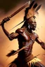 Placeholder: Shaka zulu throwing a spear