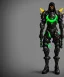 Placeholder: cyber ninja, black metal armor, futuristic suit, imperious, 8k resolution, overwatch, genji, color, vibrant