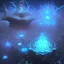 Placeholder: Spherical Frost metal magic armoured lightning Mycelium giant blob MUSHROOM flower stars SPACE lANDSCAPE BURNING IN BLUE FLAMES hellfire abyss math chaos runes