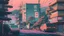 Placeholder: soothing 80s Japanese city ,