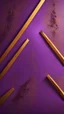 Placeholder: Hyper Realistic Bright-Glowing-Golden-Diagonal-Lines on rustic-purple-&-maroon wall with embers