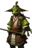 Placeholder: Add a samurai hat over the head