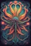 Placeholder: a abstract surreal lovecraftian bright holy flower