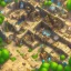 Placeholder: gold mine architecture concept in dofus，vertical view