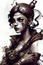 Placeholder: disney banksy art sticker, fantasy character, soul, digital illustration, comic book style, steampunk noir, perfect anatomy, centered, approaching perfection, dynamic, highly detailed, watercolor painting, artstation, concept art, soft, sharp focus, illustration, art by Carne Griffiths and Wadim Kashin