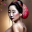 Placeholder: Ultra detailed fullbody Portrait in oil on canvas of sexy Geisha with tatoos in bikini,extremely detailed digital painting, extremely detailed face, crystal clear eyes, mystical colors ,perfectly centered image, perfect composition, rim light, beautiful lighting,masterpiece ,8k, stunning scene, raytracing, anatomically correct, in the style of KyuYong Eom and Steve Jung and robert e howard and Wizyakuza and Simon Bisley.