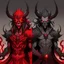 Placeholder: Black demon and red demon and dimond dimen