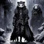 Placeholder: funky manga art of fashion, punkrock, future illustration: quaggoths are formidable inhabitants of the underground realms. Living in underground lairs, quaggoths navigate the dark and treacherous environments of the Underdark with primal instincts and savage prowess. Their furry, bear-like appearance belies their cunning and ferocity, making them both fearsome adversaries and intriguing subjects of study for adventure