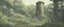 Placeholder: water tower, city overgrown, post-apocalyptic, comic book, forest, cinematic, from far away,
