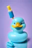 Placeholder: rubber duck like manicurist. Use light blue colors