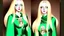 Placeholder: A woman who had green eyes and long blond hair that she wore in elaborate coiffures. Being known as someone at the height of fashion, prior to her disappearance, she favored wearing green and golden outfits to match her physical features.