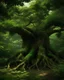 Placeholder: An old and beautiful tree in a green jungle