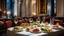 Placeholder: 1698, delightful, sensitive, delicious food, banquet, confident, delicate, night, darkness, architecture, filled with delicious food, award-winning photograph, beautiful composition, delicate colour, chiascuro