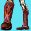 Placeholder: horse with dog mouth wearing cowboy boots with john cena on its back photorealistic style