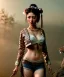 Placeholder: Ultra realistic, steampunk western party scene. Geisha Asian woman with leopard, waist up view, smoke, happy, color fog, people background, highly detailed, concept art, unreal engine 5, god rays, ray tracing, RTX, lumen lighting, ultra detail, volumetric lighting, 3d, finely drawn, high definition, high resolution.