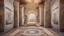 Placeholder: Superb pictorial mosaic floor, tapestry-lined walls, relaxation, luxury, dream world, calm beauty, symmetry, fantasy world, magic, beautiful composition, exquisite detail, 135mm lens