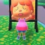 Placeholder: Full body portrait, painting, medium shot lady Style of Animal Crossing