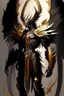 Placeholder: an image of a demonic creature with wings, archaon the everchosen, ornate supreme demon overlord, diablo digital concept art, diablo concept art, epic exquisite character art, omen from valorant, concept art of omegamon, angelic golden armor, infernal art in good quality, dark fantasy character design, black and golden armor, saint michael the angel