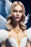 Placeholder: Flower, angel man, (detailed face )++, (detailed blue eyes)++ (long blond hair)++(pectoro visible)++(smile)++, , (two feathered wings on his shoulder blades)++, beautiful place, incredible, cosmic, colours, planet, gold, realistic, real photo, stars at night, detailed, high contrast, 8k high definition, unreal engine 5, extremely sharp details, (lighting effect, light background)++.