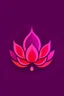 Placeholder: A simple logo combining the lotus flower and the letter M, a creative, beautiful and simple design, all shades of purple and pink.