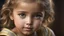 Placeholder: Thoughtful appealing 2-year-old migrant girl, engaging, tearful, aware, intelligent, hopeful, showing her head and upper body, perfect sparkling eyes, perfect anatomy, exquisite composition, beautiful detailed intricate detailed octane render, 8k artistic photography, photorealistic, soft natural volumetric cinematic perfect light, chiaroscuro, award-winning photograph, masterpiece, raphael, caravaggio, bouguereau