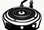 Placeholder: technics.1210,turntable clipart style simple stencil