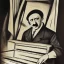 Placeholder: Hitler play hammond organ by picasso