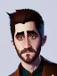 Placeholder: Portrait of a 30 year old strange gay wizard like Jake Gyllenhaal