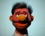 Placeholder: muppet head with body detective man, realistic photo, concept art, retro style, smooth, unreal engine 5, god lights, ray tracing, RTX, lumen lighting, ultra detail, volumetric lighting, 3d.