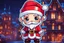 Placeholder: Chibi santa-claus in 8k sticker, style of fairy academia, close picture, neon lights, intricate details, highly detailed, high details, detailed portrait, masterpiece,ultra detailed, ultra quality