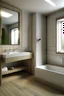 Placeholder: luxus bathroom without bathtub, add a shower
