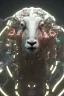 Placeholder: sheep brain cyborg, matrix style