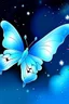 Placeholder: Light blue butterfly and star sky