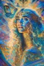 Placeholder: art by Salvador Dali in the style of Alfons Mucha, psychedelic colors, Suki Waterhouse as a mermaid in a lepidoptera dream, mystic scene with scientific detail, magic royalistic backlight, Dynamic lighting, sharp focus, expensive. 35mm professional lighting, intricately detailed, volumetric