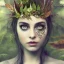 Placeholder: Portrait of beautiful girl, plant, metal, feathers, Dryad, fae, sidhe, ominous, nature, plants, wildflower, facepaint, dnd character portrait, intricate, oil on canvas, masterpiece, expert, insanely detailed, 4k resolution, retroanime style, cute big circular reflective eyes, cinematic smooth, intricate detail , soft smooth lighting, soft pastel colors, painted Renaissance style, 800mm lens