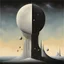 Placeholder: Braille art, abstract surrealism, by kay Sage and Colin McCahon, mind-bending sci-fi illustration; space rock album cover art, asymmetric, Braille language glyphs, sharp focus, abstract surrealism, by Brian Despain