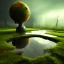 Placeholder: hyperrealistic shot, rusting and moss covered giant joystick, earth color palette, sharp focus, puddle reflection, water splash, refraction, bats flying, rain and lightning on the horizon, shadowcast, detailed and intricate, cinematic composition, tilt shift photography