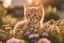 Placeholder: Beautiful kitten with flowers outdoors.golden hour, Camera settings : Full-frame , 100mm lens, f/1.2 aperture, ISO 100, shutter speed 60 seconds. Cinematic lighting, Unreal Engine 5, Cinematic, Color Grading, real time Photography, Shot on 70mm lense, Depth of Field, DOF, Tilt Blur, Shutter Speed 1/2500, F/13, White Balance, 45k, Super-Resolution, Megapixel , ProPhoto RGB, VR, tall, epic Lighting, Backlight, Natural Lighting, Incandescent, Optical Fiber, Moody