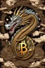 Placeholder: Bitcoin cryptocurrency are flying in the dragon year