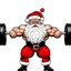 Placeholder: Strong santa illustration