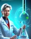 Placeholder: A portrait of a great female scientist from the future