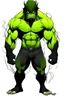 Placeholder: Manhwa man side character with huge muscles body looks lime monsters ,( wearing a black mask
