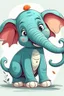 Placeholder: Art illustration cartoon elephant