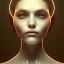 Placeholder: A lightly-tanned!!!!! mannequin-esque figure with white-glowing!!!!! eyes, in a dark!!!!! room, staring!!!!! into the camera, creepy atmosphere, eerie art style, photorealistic!!!!! facial features, close-up!!!!!, macro image!!!!!, trending on artstation, 4k, 8k