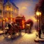 Placeholder: Alex Alemany style, Christmas In Vienna, horse driven vehicle, snow falling,trending on Artstation elegant extremely detailed fantasy intricate rose tones oil on canvas cinematic lighting beautiful dynamic lighting award winning high definition crisp quality colourful hdr acrylic art Thomas Kinkade Magic Realism Fine art America organic shapes ornate maximalist vibrant Ernst Haeckel coherent catherine abel Pablo Rey