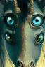 Placeholder: Demon Horse alien ,cute, big eyes, reflection in eyes, magical,whole body, Art by Norman Rockwell, digital art, trending on artstation, high contrast, deep color, magical, beautiful