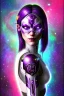 Placeholder: cyborg woman nion purple extremely beautiful art, cosmic, highly creative, rich colors, amazing details