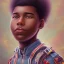 Placeholder: African American young boy creative space inventor